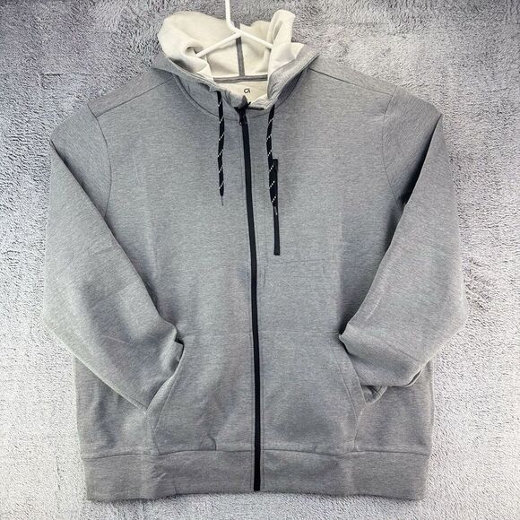 Gap Men's Vintage Soft Oversized Grey Zip‎ Hoodie XXL  NWT $69.99 - Picture 1 of 12
